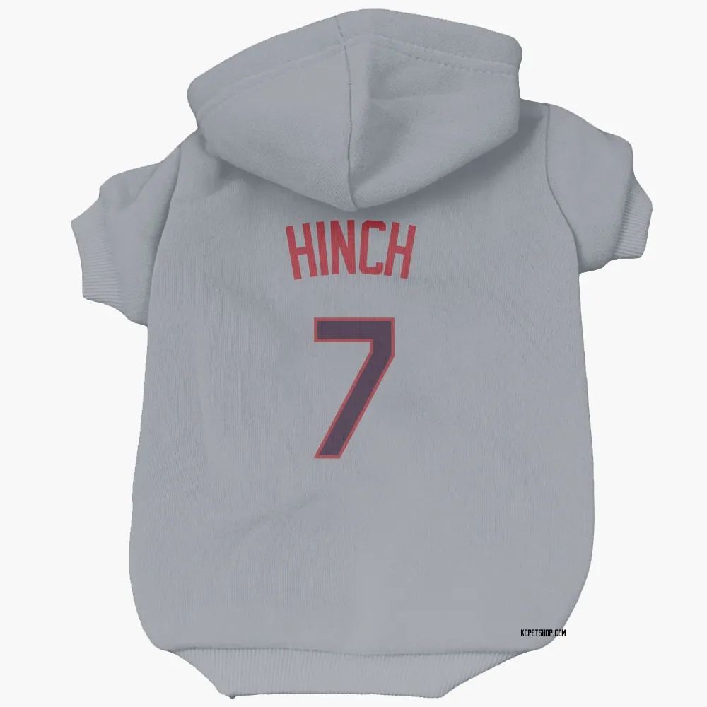 Kansas City Royals A.j. Hinch Gray Pet Hoodie for Dog & Cat