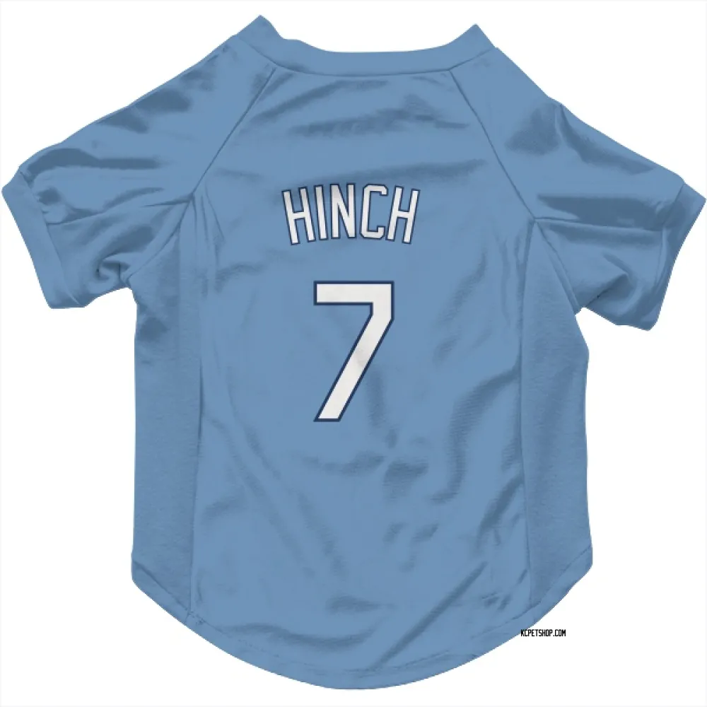 Kansas City Royals A.j. Hinch Light Blue Pet Jersey for Dog & Cat