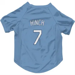 Kansas City Royals A.j. Hinch Light Blue Pet Jersey for Dog & Cat