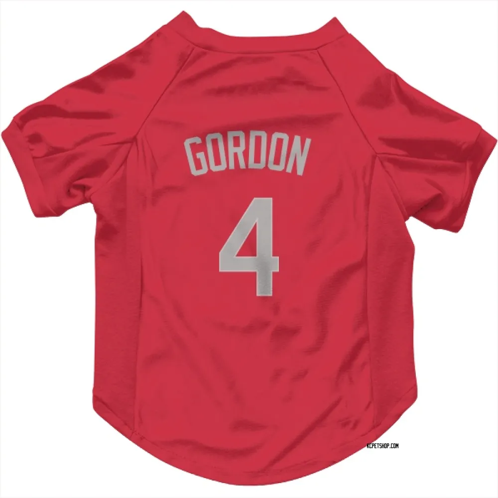 Kansas City Royals Alex Gordon Red Gray Pet Jersey for Dog & Cat