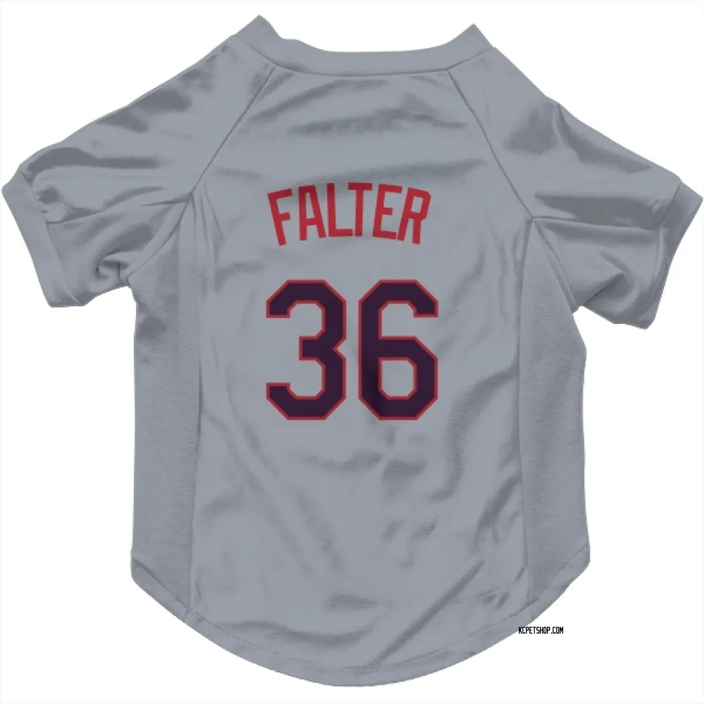 Kansas City Royals Bailey Falter Gray Pet Jersey for Dog & Cat