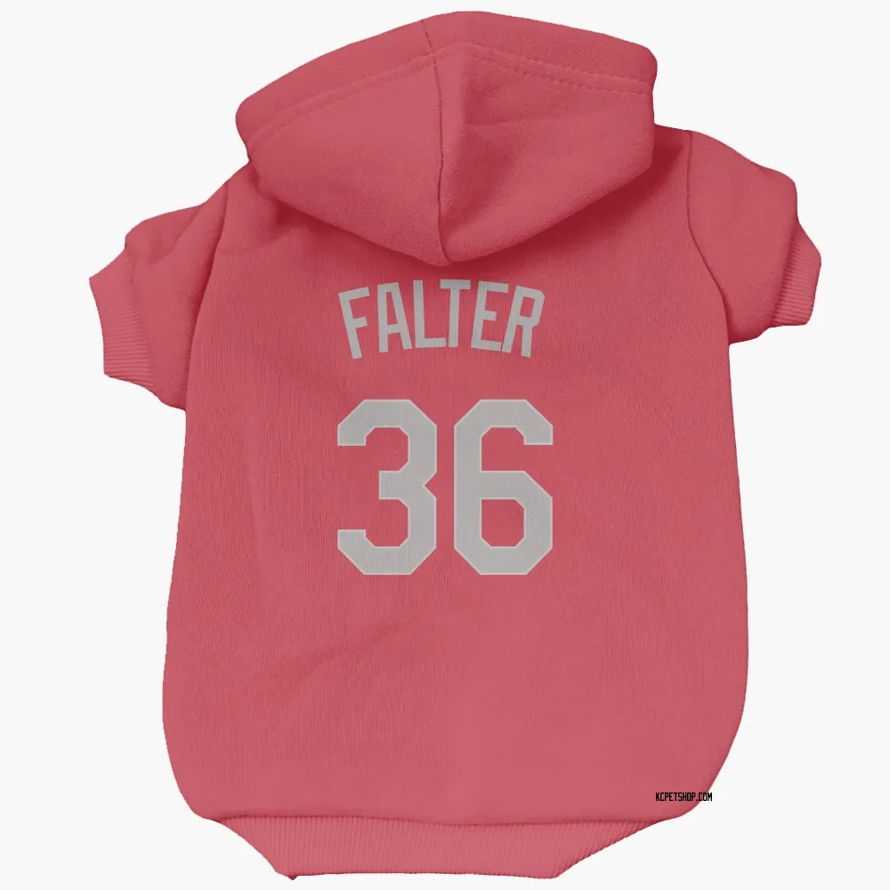 Kansas City Royals Bailey Falter Red Gray Pet Hoodie for Dog & Cat