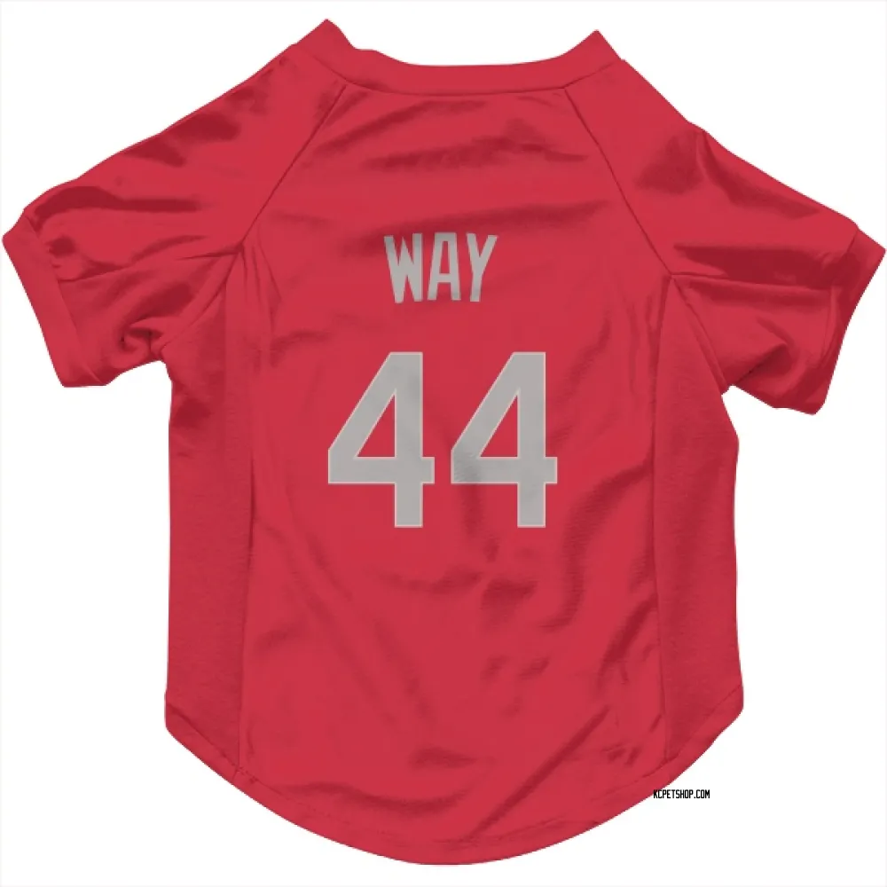 Kansas City Royals Beck Way Red Gray Pet Jersey for Dog & Cat