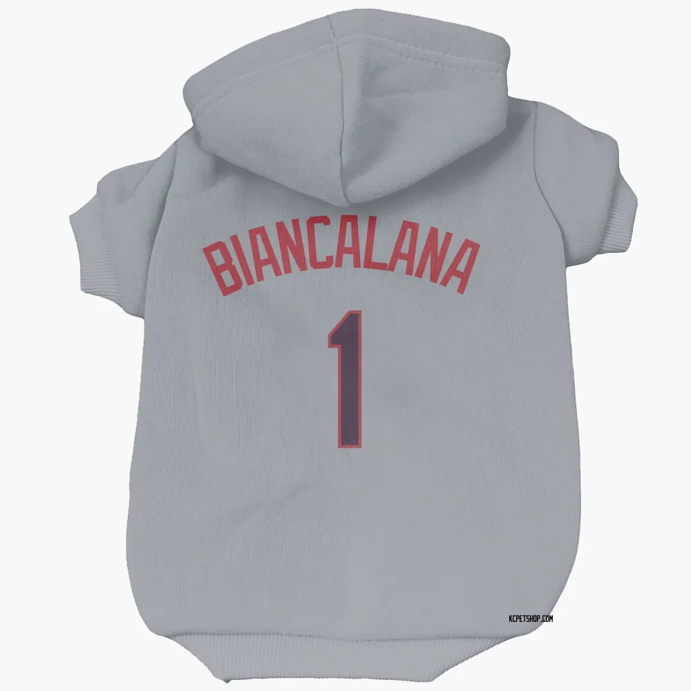 Kansas City Royals Buddy Biancalana Gray Pet Hoodie for Dog & Cat