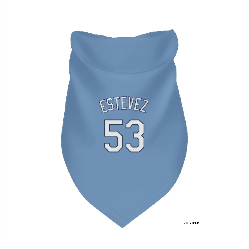 Kansas City Royals Carlos Estevez Light Blue Pet Bandana for Dog & Cat