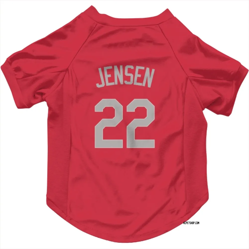 Kansas City Royals Carter Jensen Red Gray Pet Jersey for Dog & Cat