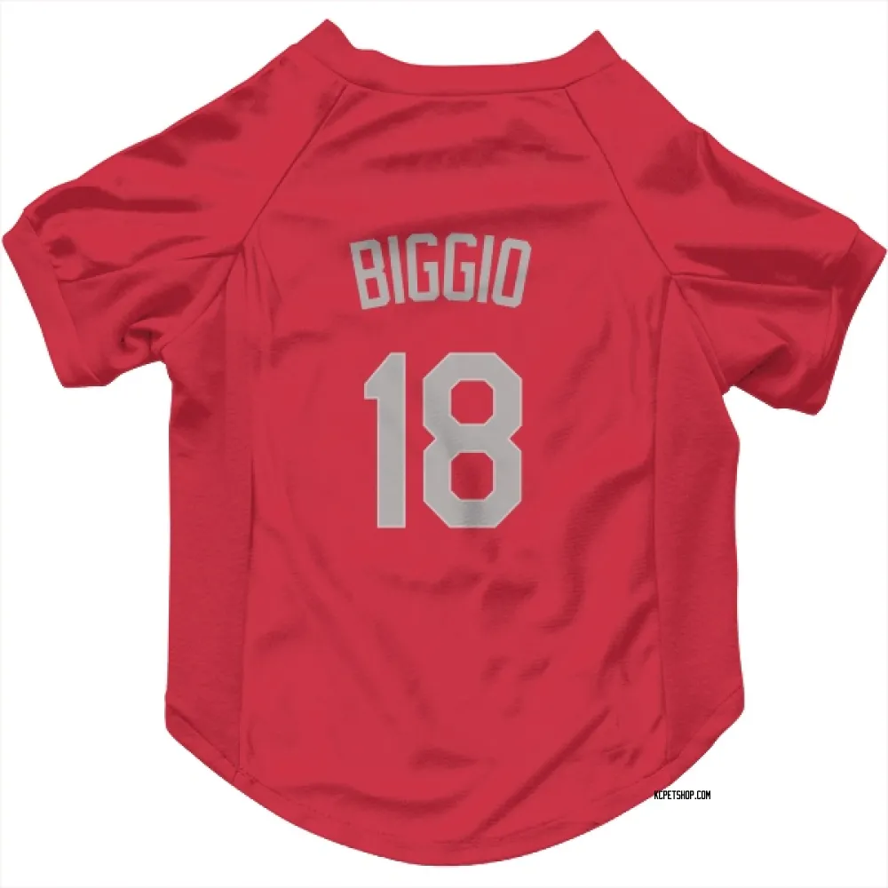 Kansas City Royals Cavan Biggio Red Gray Pet Jersey for Dog & Cat