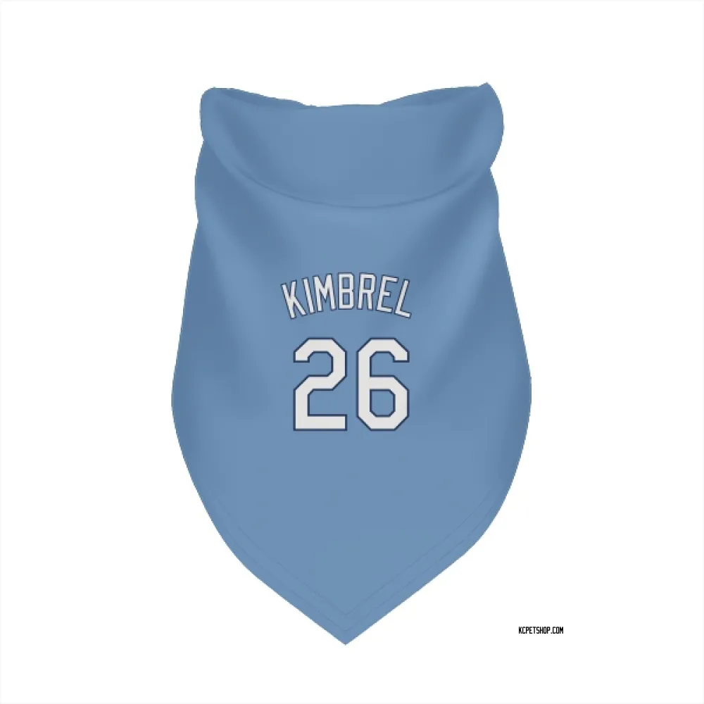 Kansas City Royals Craig Kimbrel Light Blue Pet Bandana for Dog & Cat