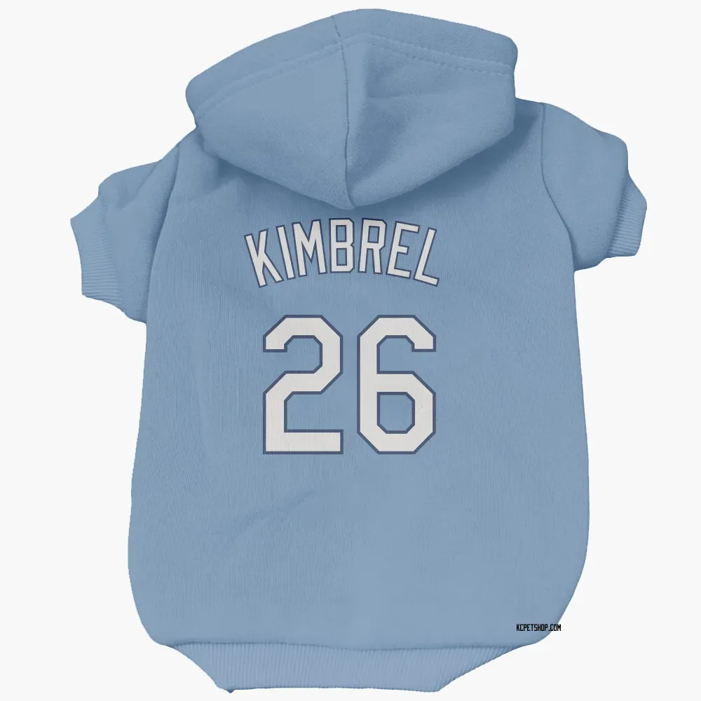 Kansas City Royals Craig Kimbrel Light Blue Pet Hoodie for Dog & Cat