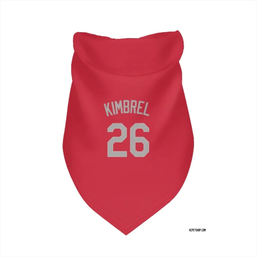 Kansas City Royals Craig Kimbrel Red Gray Pet Bandana for Dog & Cat