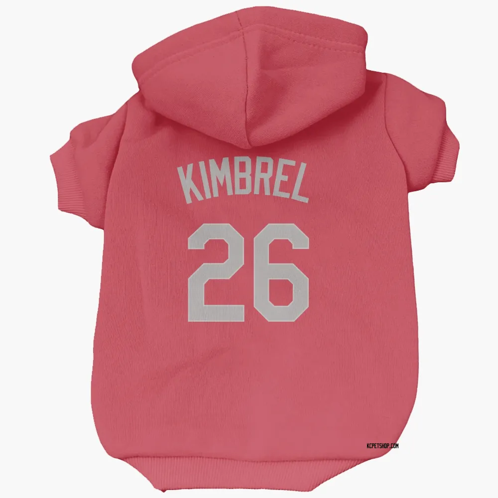 Kansas City Royals Craig Kimbrel Red Gray Pet Hoodie for Dog & Cat