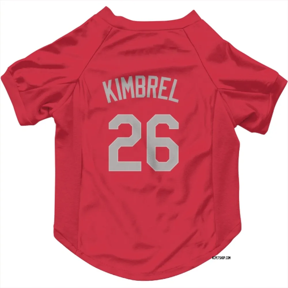 Kansas City Royals Craig Kimbrel Red Gray Pet Jersey for Dog & Cat