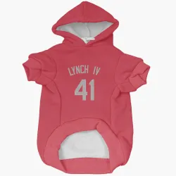 Kansas City Royals Daniel Lynch IV Red Gray Pet Hoodie for Dog & Cat