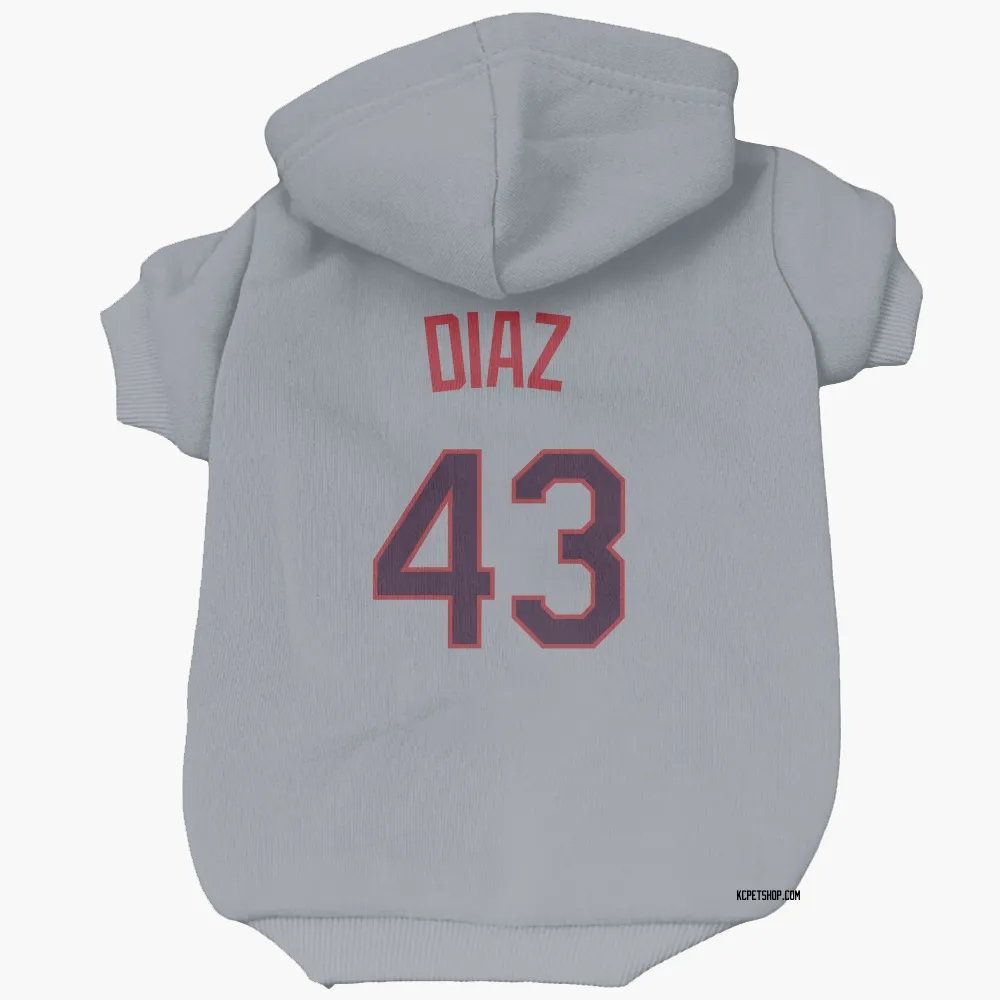 Kansas City Royals Elias Diaz Gray Pet Hoodie for Dog & Cat