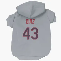 Kansas City Royals Elias Diaz Gray Pet Hoodie for Dog & Cat