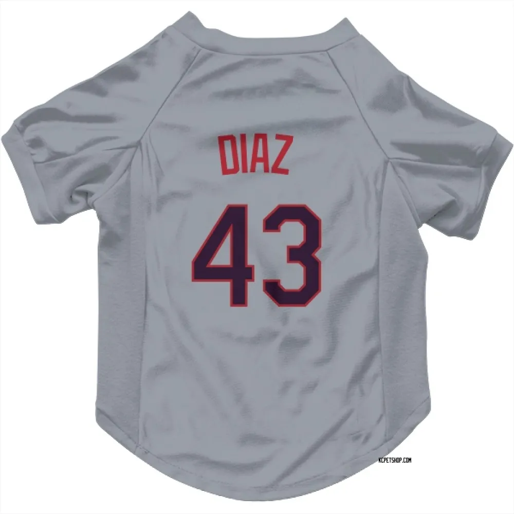 Kansas City Royals Elias Diaz Gray Pet Jersey for Dog & Cat