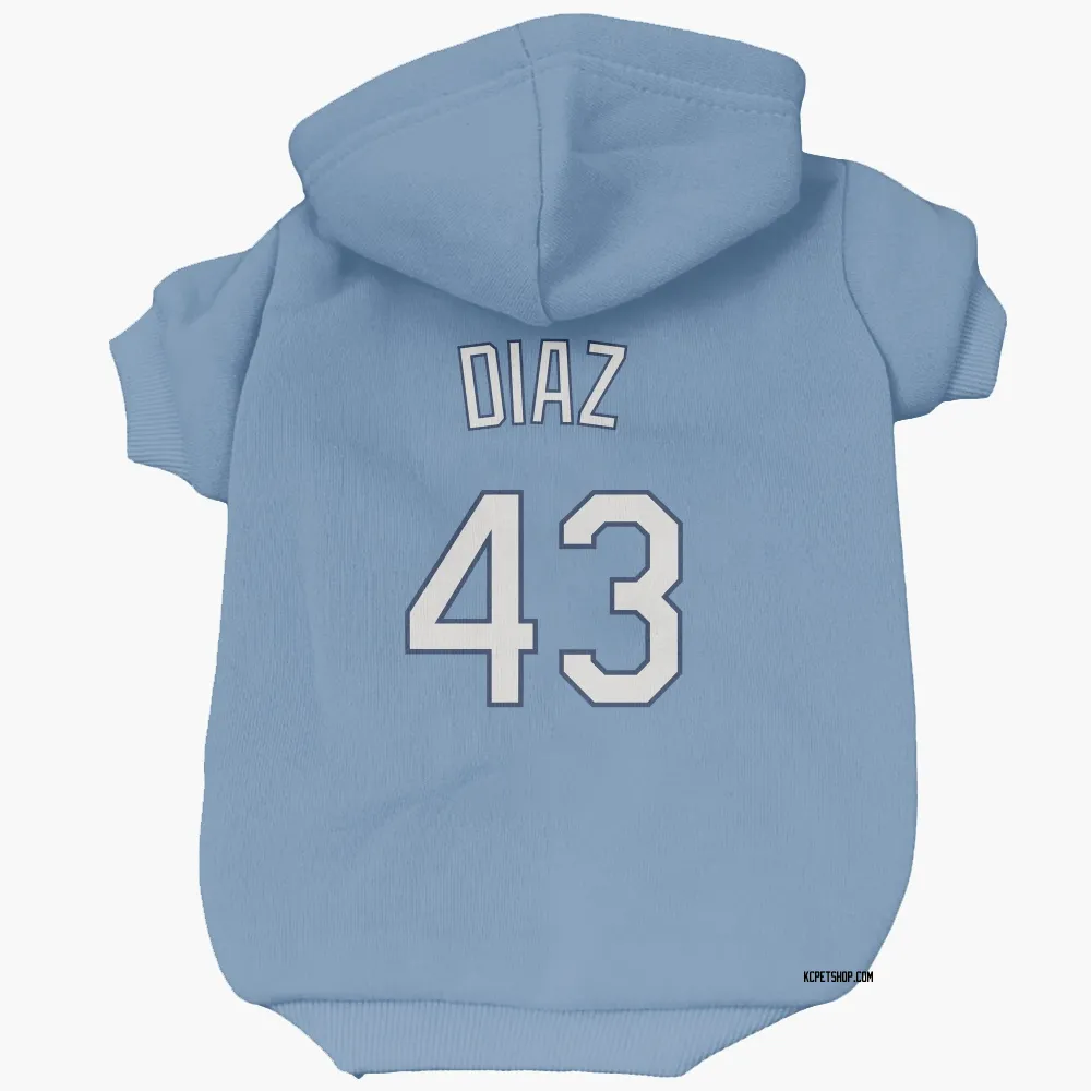 Kansas City Royals Elias Diaz Light Blue Pet Hoodie for Dog & Cat