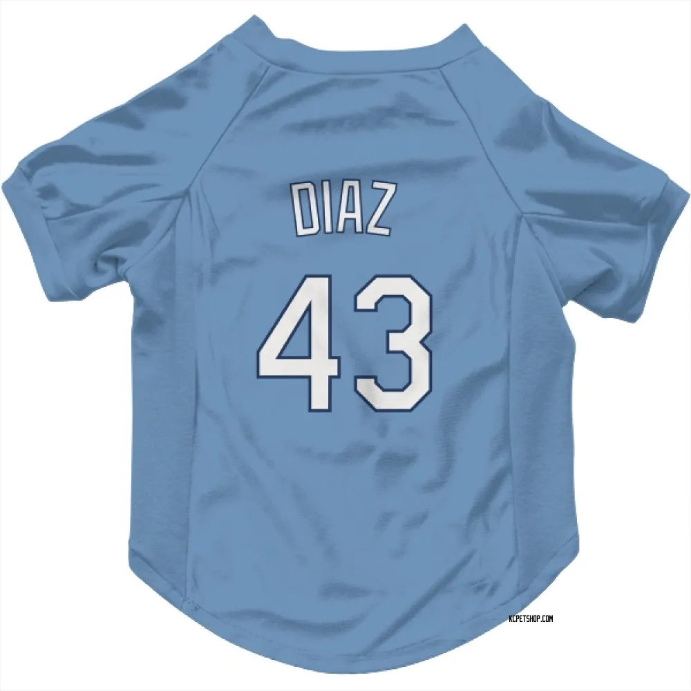 Kansas City Royals Elias Diaz Light Blue Pet Jersey for Dog & Cat