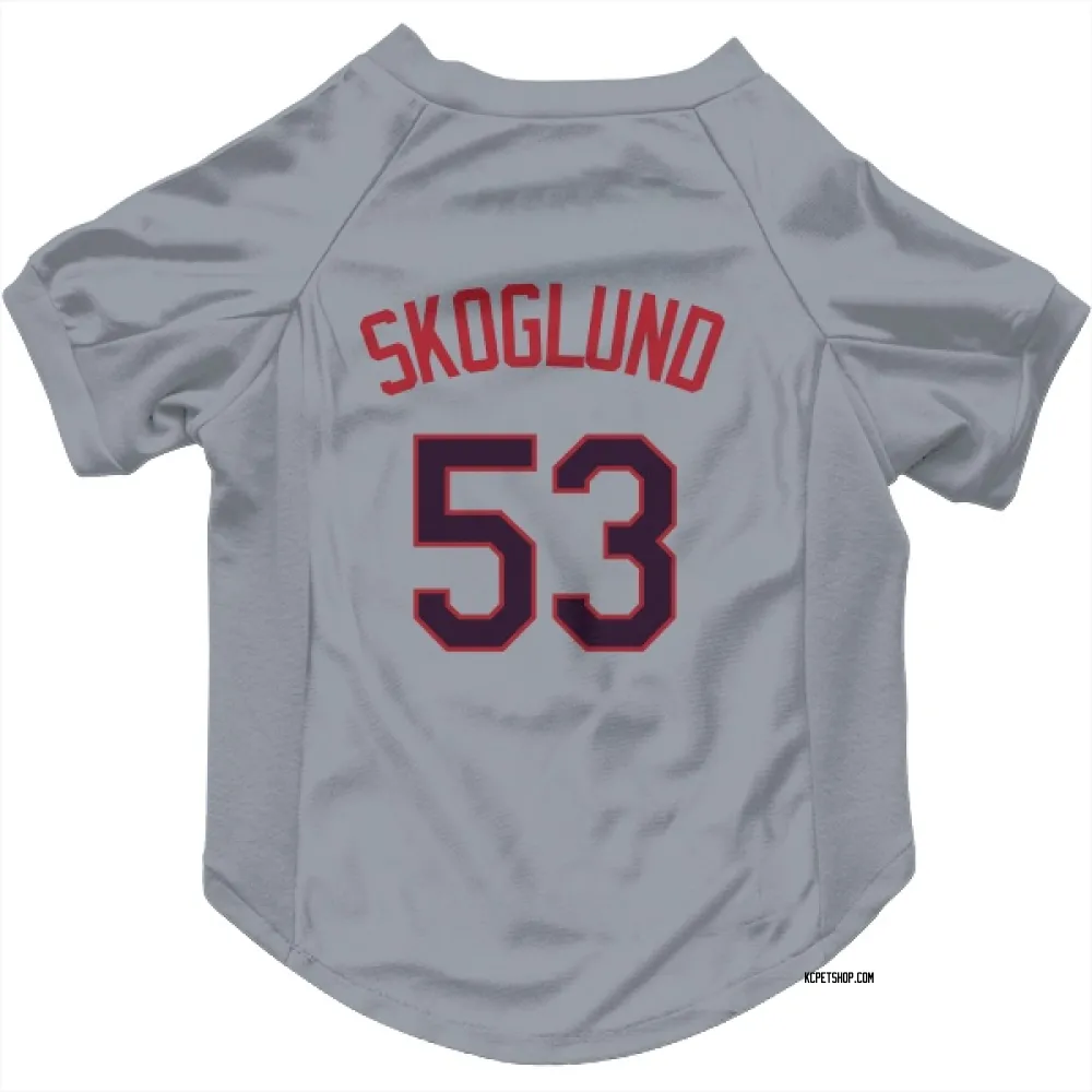 Kansas City Royals Eric Skoglund Gray Pet Jersey for Dog & Cat