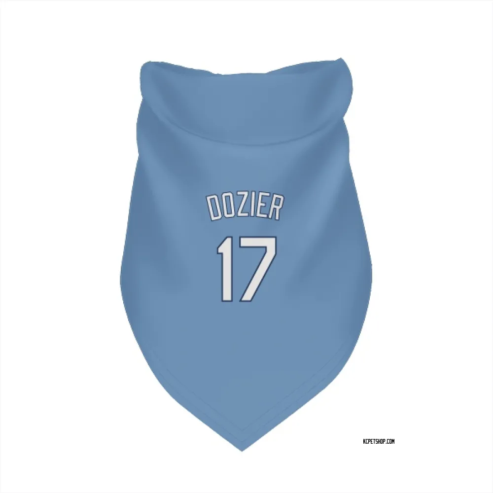 Kansas City Royals Hunter Dozier Light Blue Pet Bandana for Dog & Cat
