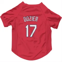 Kansas City Royals Hunter Dozier Red Gray Pet Jersey for Dog & Cat