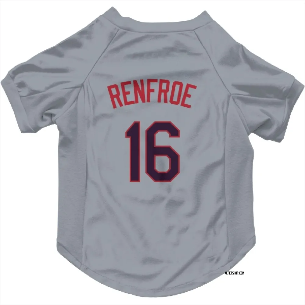 Kansas City Royals Hunter Renfroe Gray Pet Jersey for Dog & Cat