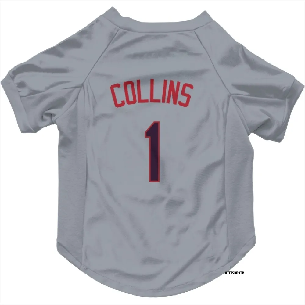 Kansas City Royals Isaac Collins Gray Pet Jersey for Dog & Cat