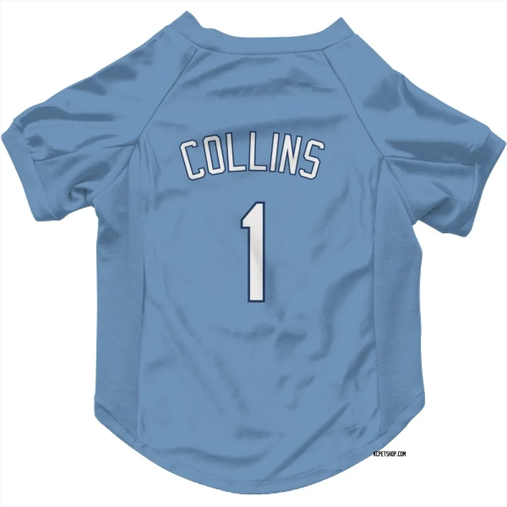 Kansas City Royals Isaac Collins Light Blue Pet Jersey for Dog & Cat