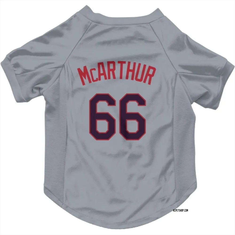 Kansas City Royals James McArthur Gray Pet Jersey for Dog & Cat