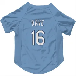 Kansas City Royals John Rave Light Blue Pet Jersey for Dog & Cat