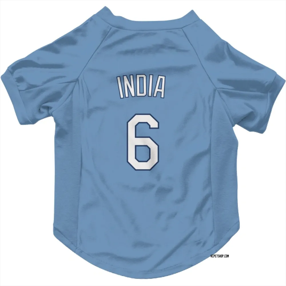 Kansas City Royals Jonathan India Light Blue Pet Jersey for Dog & Cat