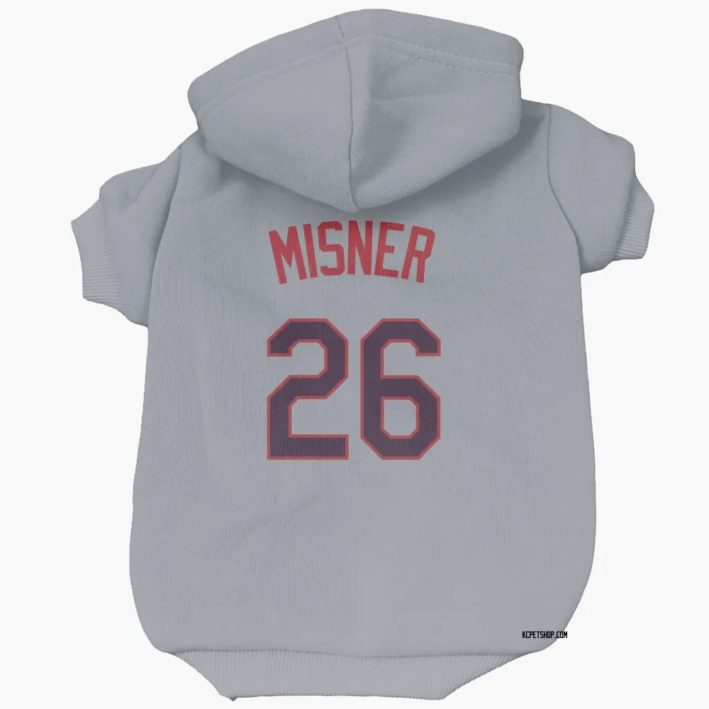 Kansas City Royals Kameron Misner Gray Pet Hoodie for Dog & Cat