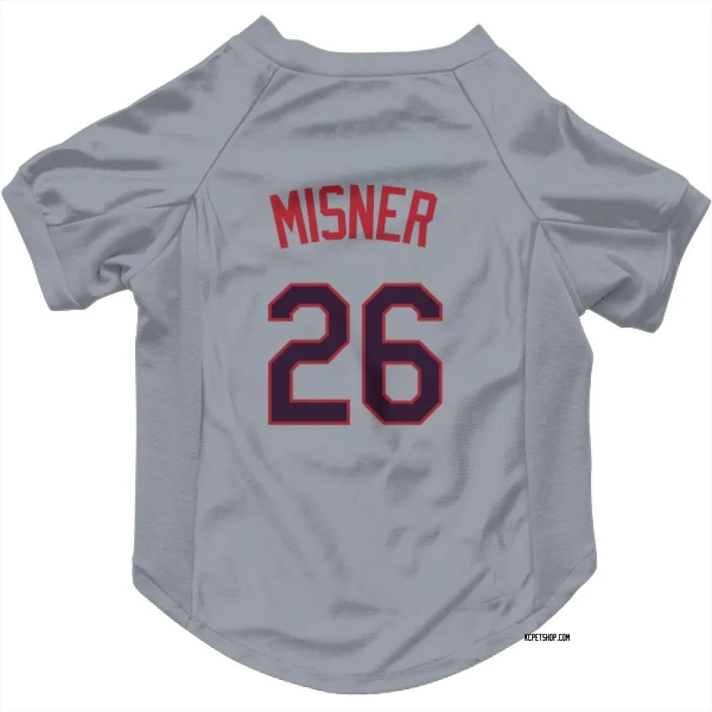 Kansas City Royals Kameron Misner Gray Pet Jersey for Dog & Cat