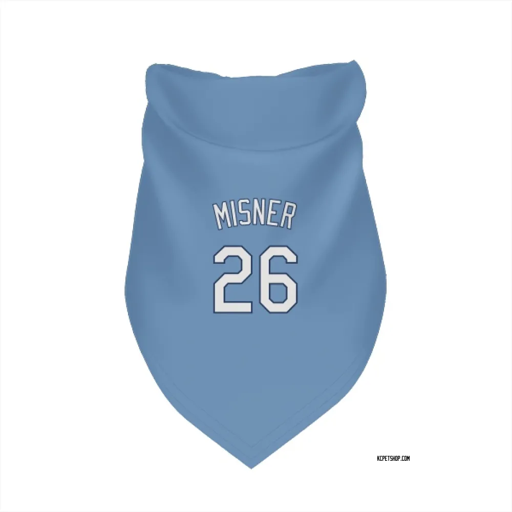Kansas City Royals Kameron Misner Light Blue Pet Bandana for Dog & Cat
