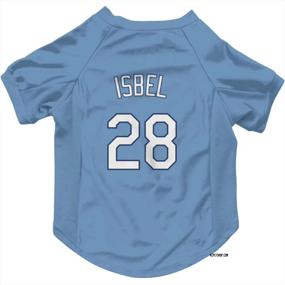 Kansas City Royals Kyle Isbel Light Blue Pet Jersey for Dog & Cat