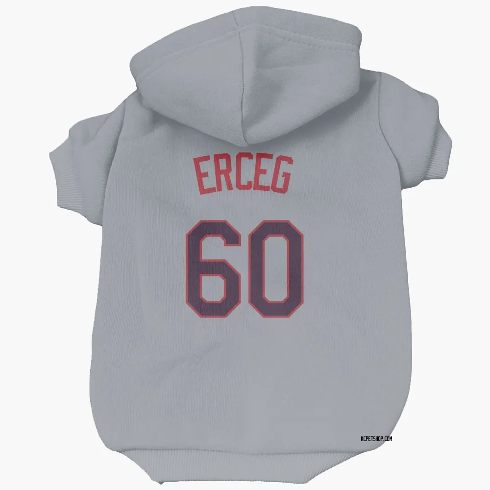 Kansas City Royals Lucas Erceg Gray Pet Hoodie for Dog & Cat