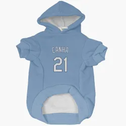 Kansas City Royals Mark Canha Light Blue Pet Hoodie for Dog & Cat