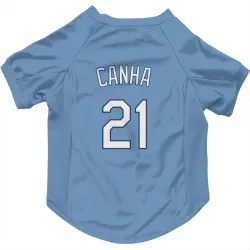 Kansas City Royals Mark Canha Light Blue Pet Jersey for Dog & Cat
