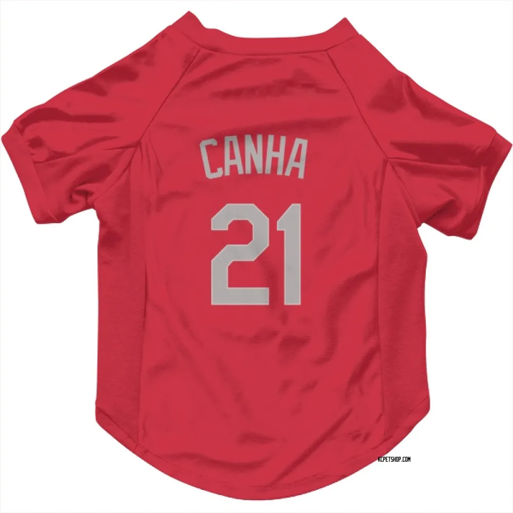 Kansas City Royals Mark Canha Red Gray Pet Jersey for Dog & Cat