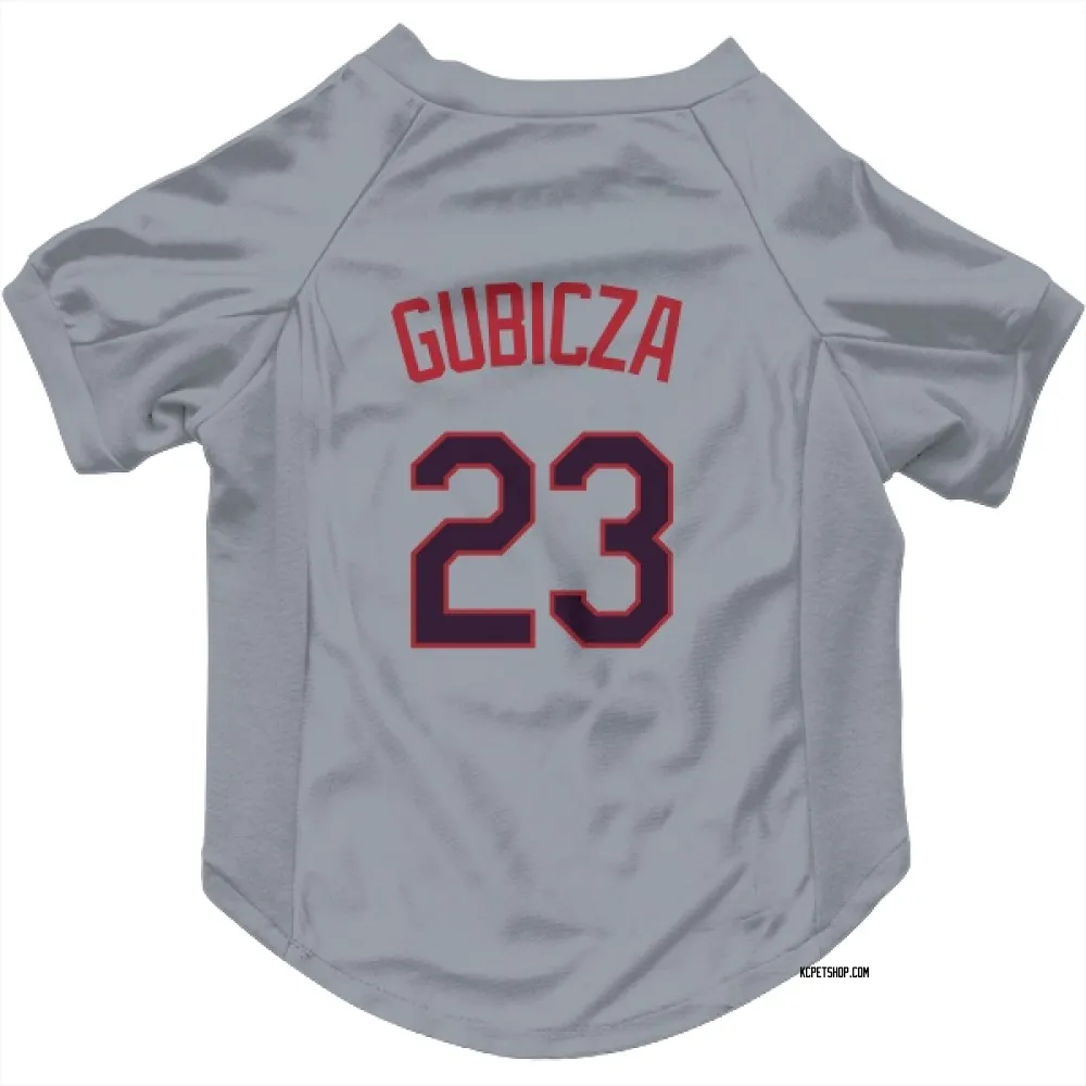 Kansas City Royals Mark Gubicza Gray Pet Jersey for Dog & Cat