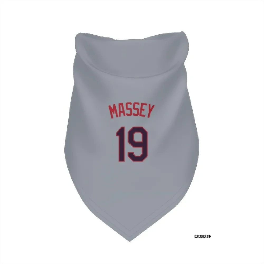 Kansas City Royals Michael Massey Gray Pet Bandana for Dog & Cat