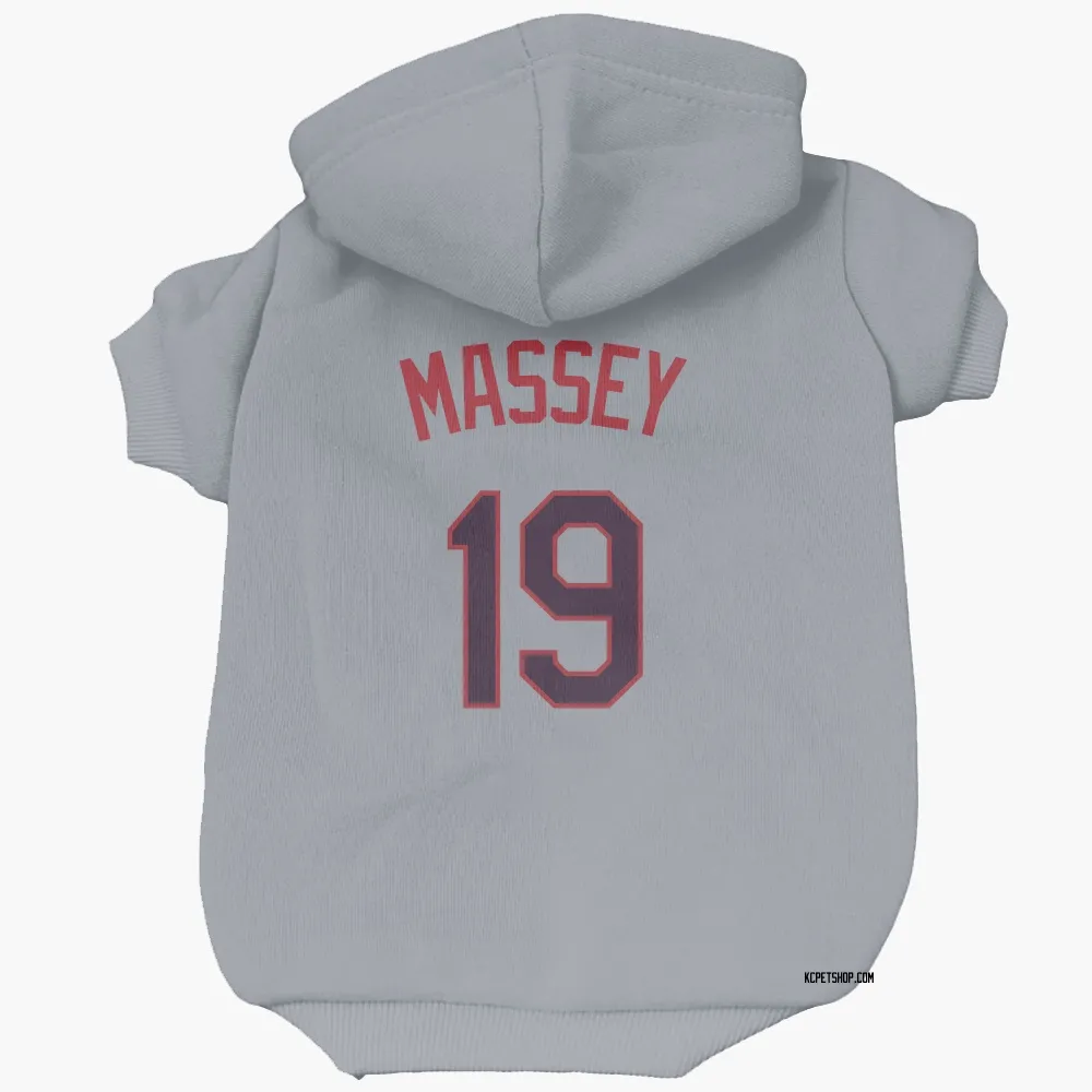 Kansas City Royals Michael Massey Gray Pet Hoodie for Dog & Cat