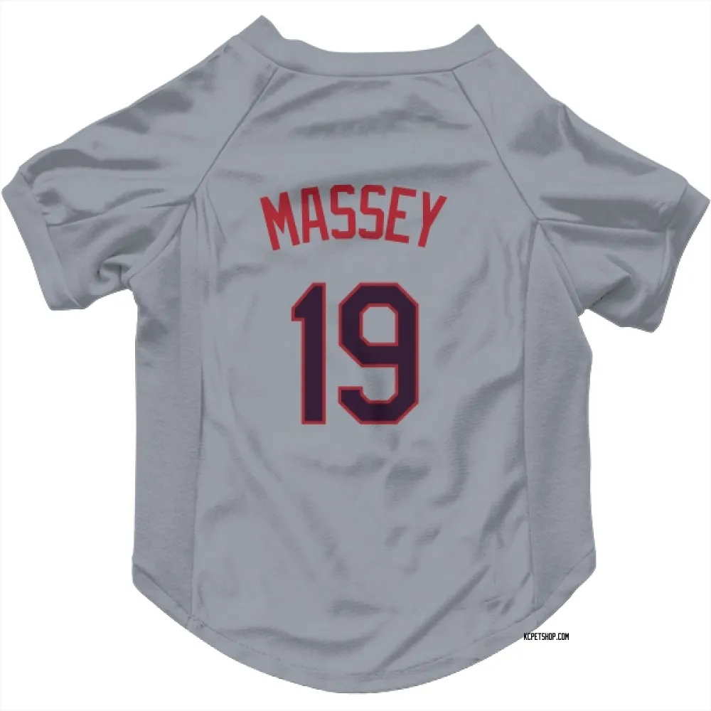 Kansas City Royals Michael Massey Gray Pet Jersey for Dog & Cat