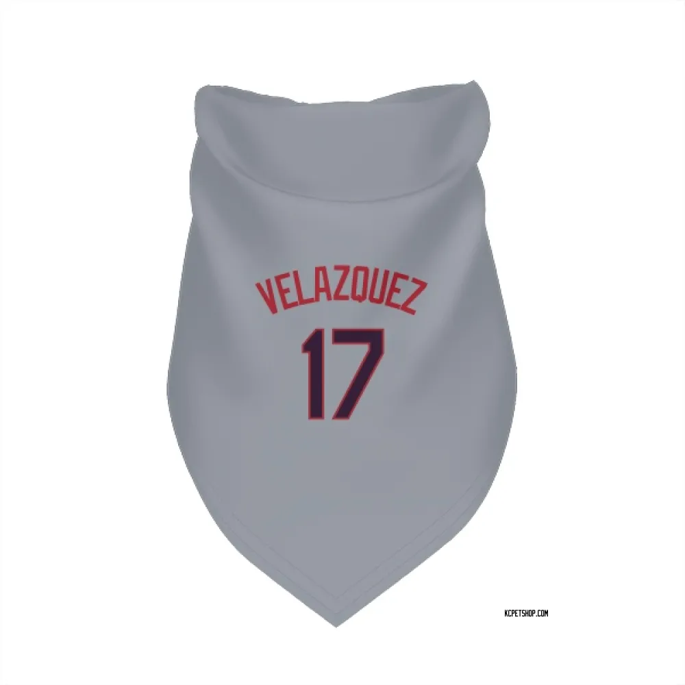 Kansas City Royals Nelson Velazquez Gray Pet Bandana for Dog & Cat