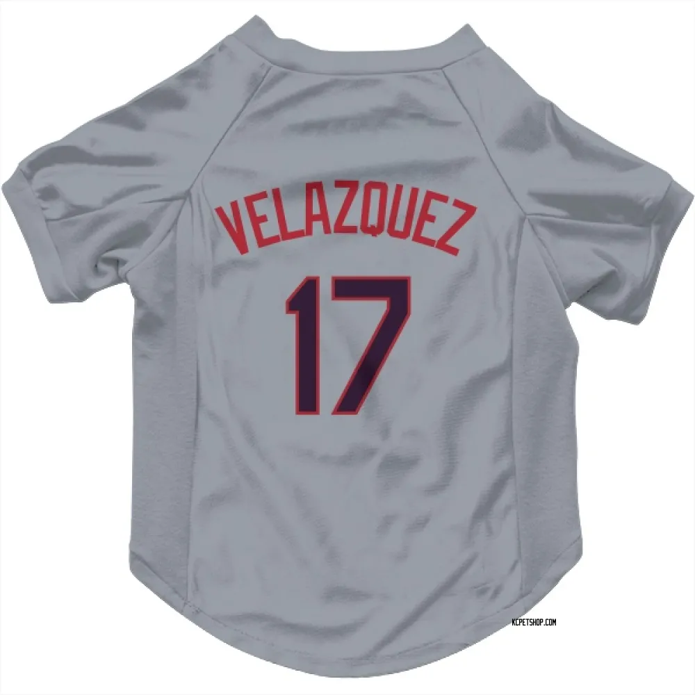 Kansas City Royals Nelson Velazquez Gray Pet Jersey for Dog & Cat