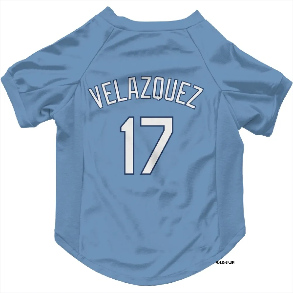 Kansas City Royals Nelson Velazquez Light Blue Pet Jersey for Dog & Cat