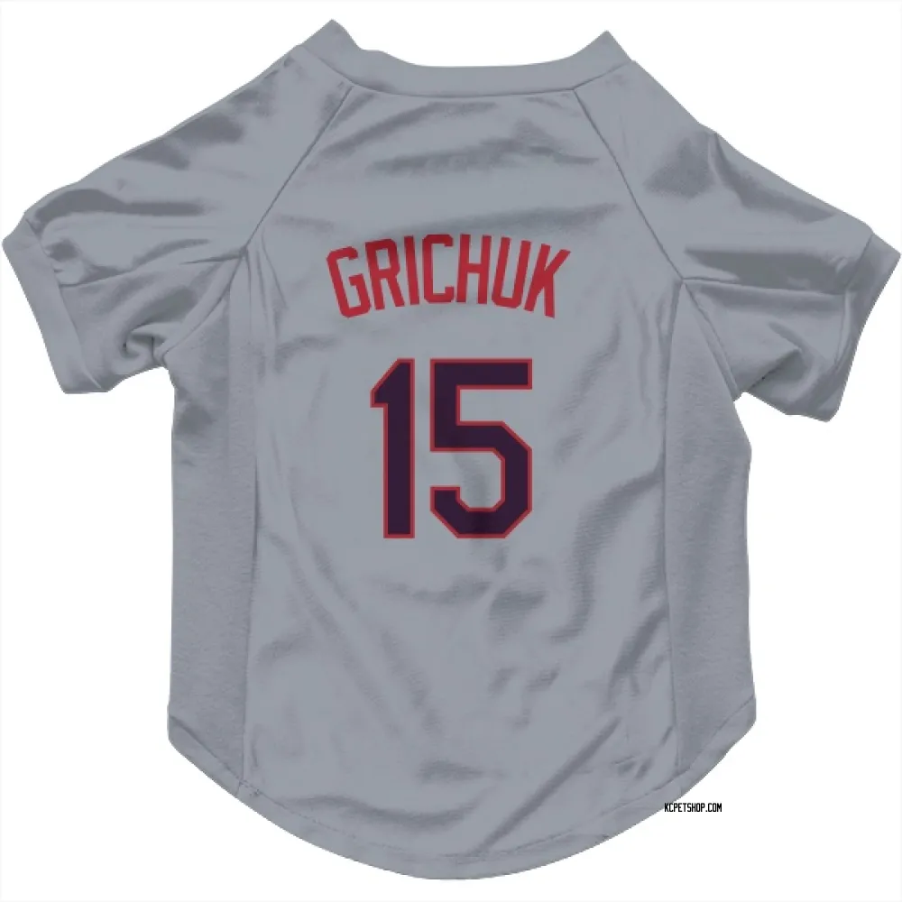 Kansas City Royals Randal Grichuk Gray Pet Jersey for Dog & Cat