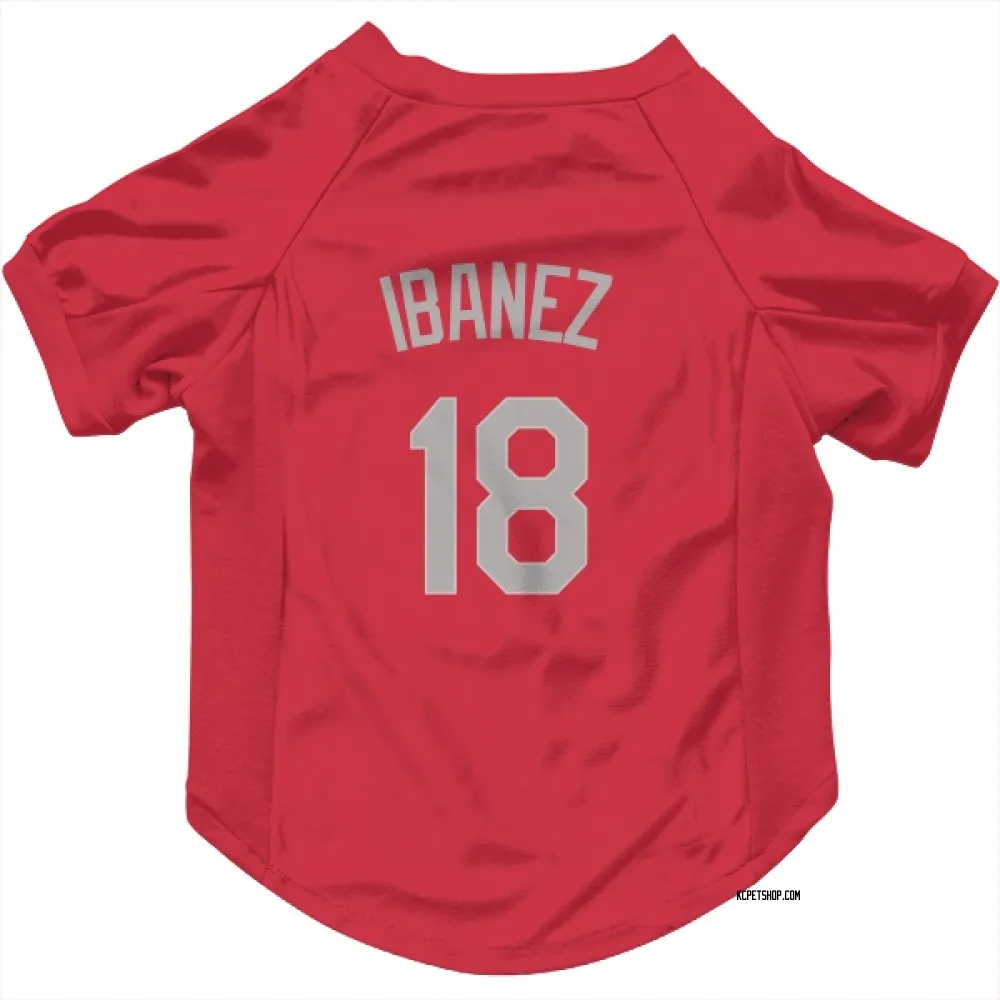 Kansas City Royals Raul Ibanez Red Gray Pet Jersey for Dog & Cat
