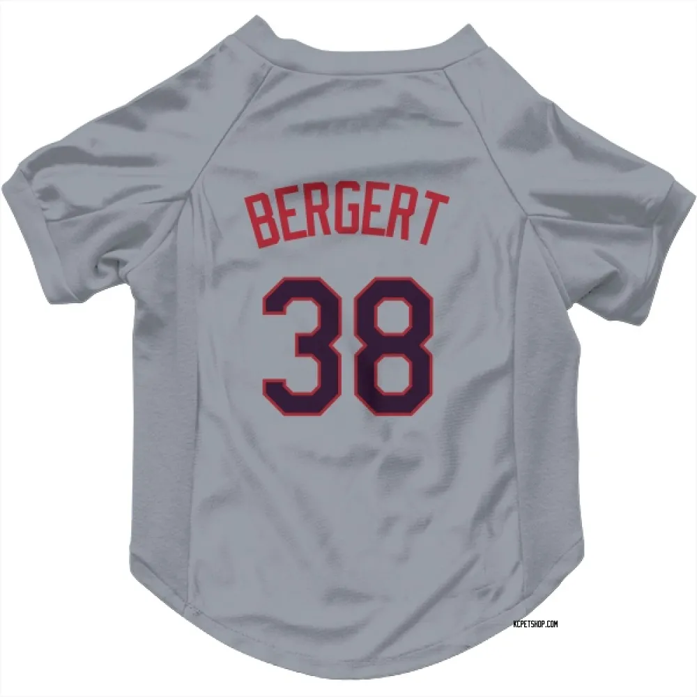 Kansas City Royals Ryan Bergert Gray Pet Jersey for Dog & Cat