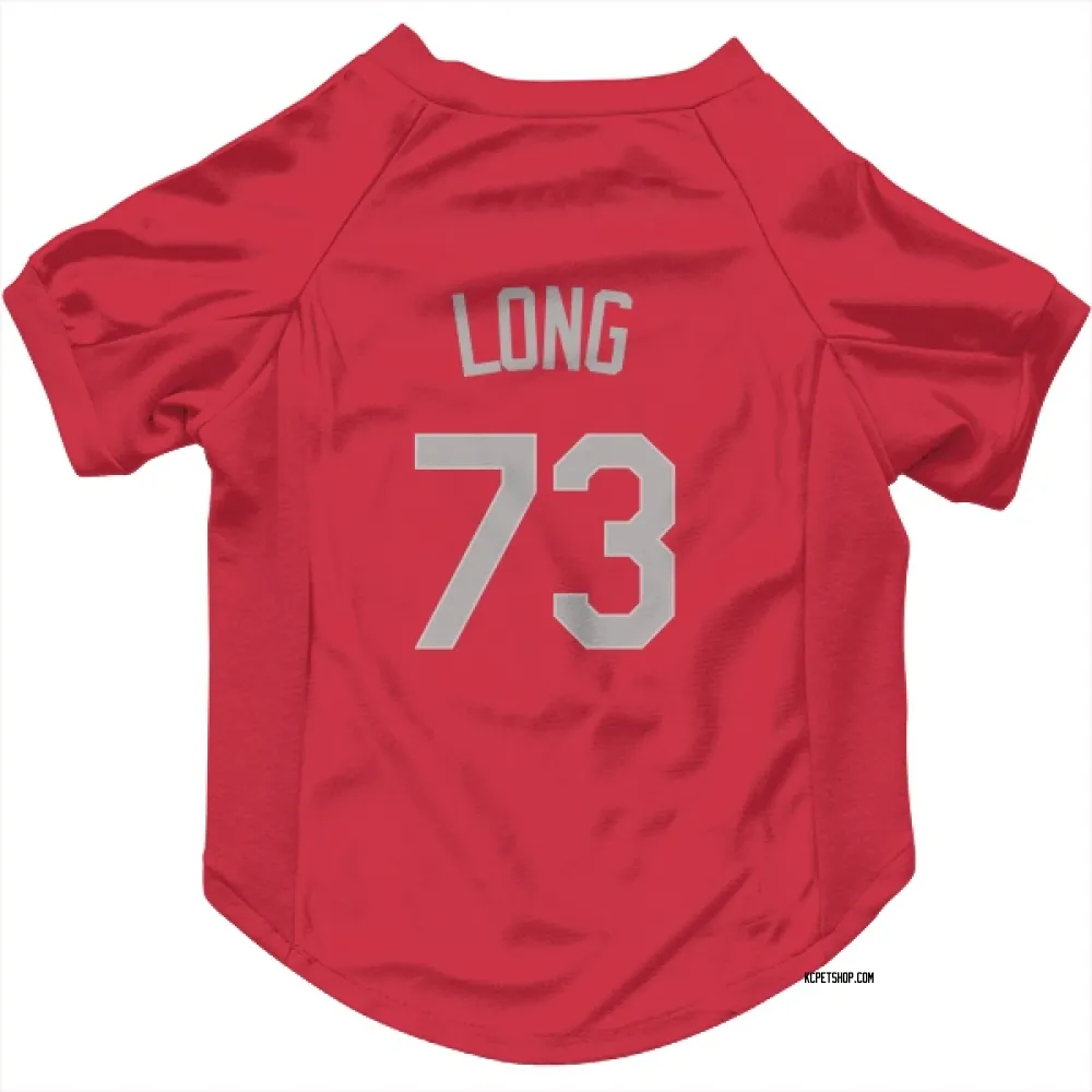 Kansas City Royals Sam Long Red Gray Pet Jersey for Dog & Cat